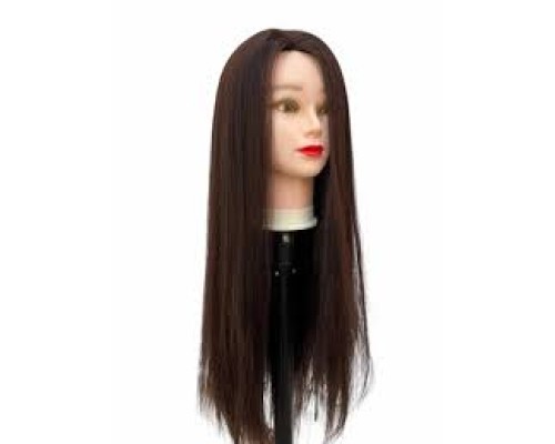 Манекен-голова  учбовий  для зачісок коричнева HT-4 термо