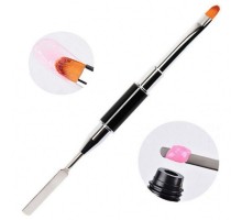 Master Пензлик для полігелю+шпатель 2х-сторонній