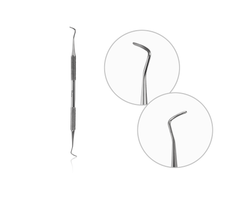 Raiz  Лопатка професійна педикюрна WORK form 8 (кюретка двустороння)
