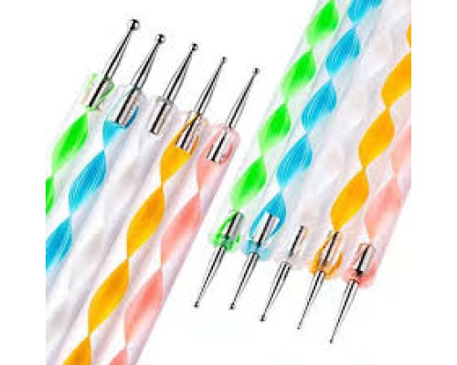 ДОТС для дизайну нігтів двосторонній в асортименті /пластик