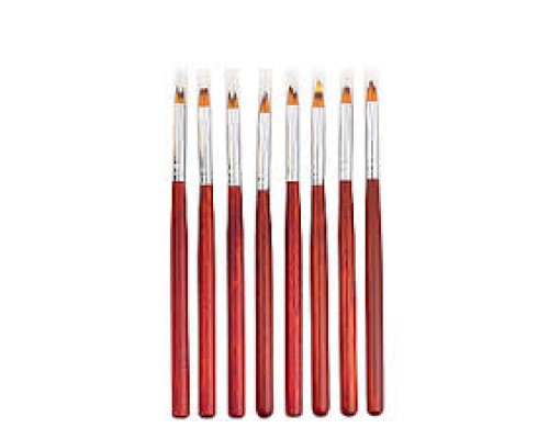 Пензлики для дизайну нігтів набір 8штук /16.4