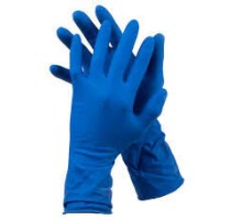 Одноразові рукавички LATEKSOWE (латексні) сині р-р ХL /пара для хоз робіт
