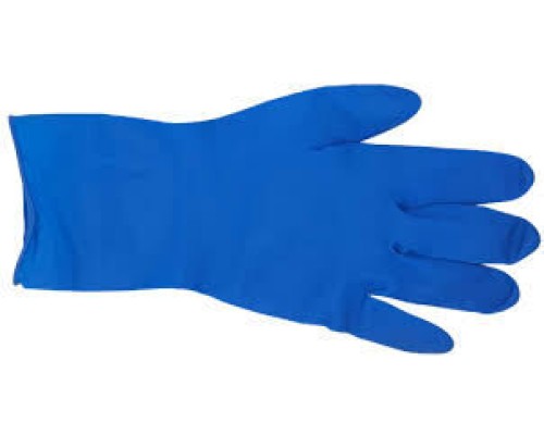 Одноразові рукавички LATEKSOWE (латексні) сині р-р ХL /пара для хоз робіт