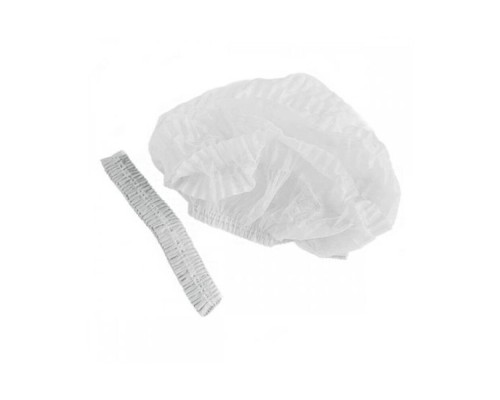 Шапочка медична нестирильна на подвійній резинці Panni Mlada (10шт/уп)зі спанбонду Колір:білий
