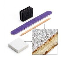 Luma Одноразовий набір для манікюру №2 "Фіолетовий" (пилка100/180;баф;апельс.палочка;серветки)