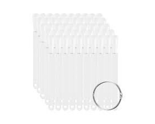 Тіпси палітра для зразків пластикові прозорі мигдаль 50 шт