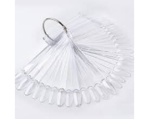 Тіпси палітра для зразків пластикові прозорі мигдаль 50 шт