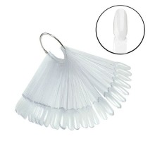 Тіпси палітра для зразків пластикові прозорі мигдаль 50 шт