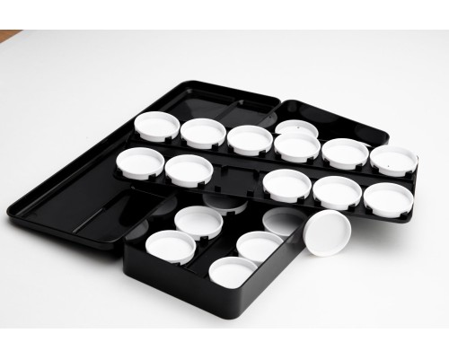 Luma Пенал-палітра чорна PRO-серія для змішування матеріалу 24 ячейки