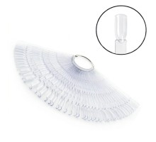 Тіпси/палітри Мякий квадрат 50шт на кільці потрійні прозорі