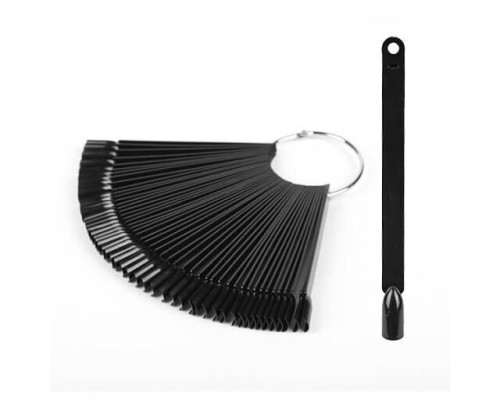 Тіпси/палітри Мякий квадрат 50шт на кільці чорні