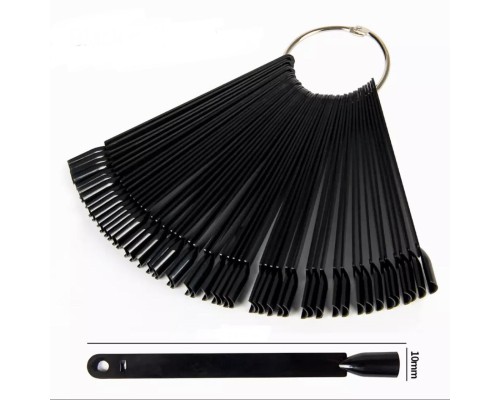 Тіпси/палітри Мякий квадрат 50шт на кільці чорні