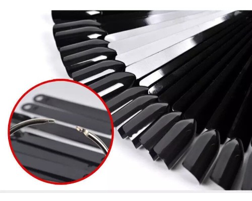 Тіпси/палітри Мякий квадрат 50шт на кільці чорні