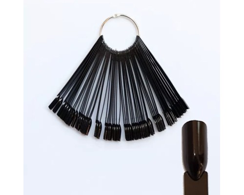 Тіпси/палітри Мякий квадрат 50шт на кільці чорні