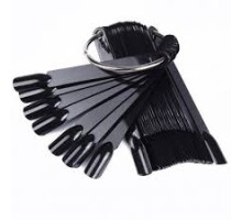 Тіпси/палітри Мякий квадрат 50шт на кільці чорні