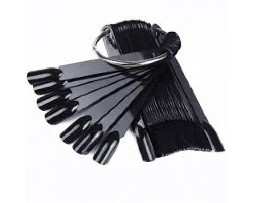 Тіпси/палітри Мякий квадрат 50шт на кільці чорні