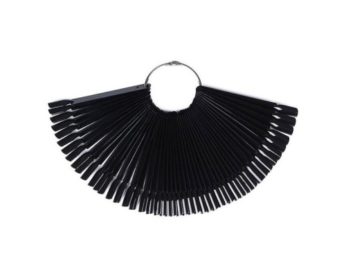 Тіпси/палітри Мякий квадрат 50шт на кільці чорні