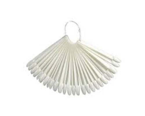 Тіпси/палітри Мигдаль 50шт на кільці матові кольорів