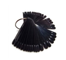 Тіпси/палітри Овал 50шт на кільці чорні