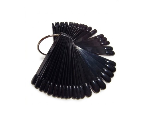 Тіпси/палітри Овал 50шт на кільці чорні