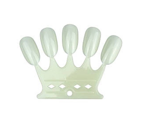 Тіпси/палітри Корона на кільці білі малі 10х6шт.