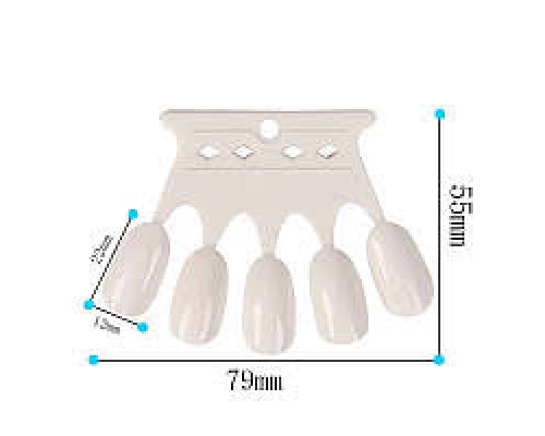 Тіпси/палітри Корона на кільці білі малі 10х6шт.