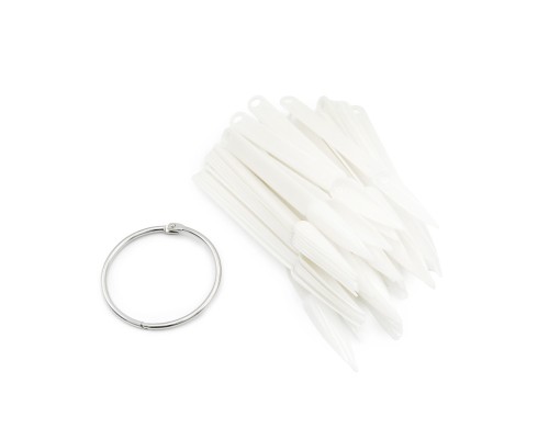 Тіпси/палітри Стілет на кільці посилені 50шт прозорі