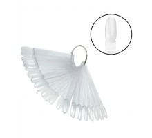 Тіпси/палітри Мякий квадрат 20шт на кільці прозорі