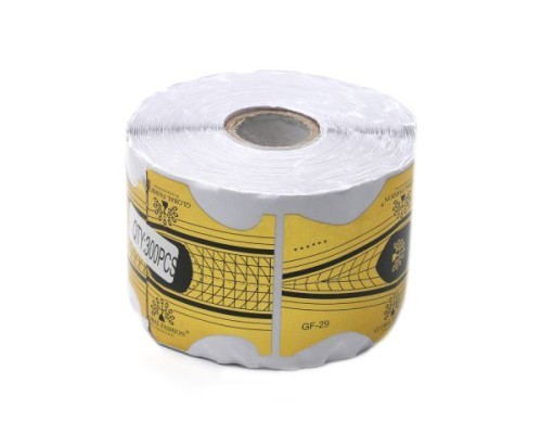 Форми для нарощування нігтів GLOBAL FASHION 300шт/уп GF-29 золоті "стилет+мигдаль" 2в1