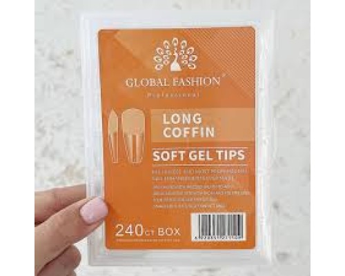 Global Fashion Гелеві тіпси Long Coffin 240шт/уп