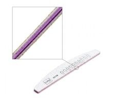 Luma Пилка для манікюра сіра, товста "Напівмісяць" 80х80