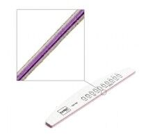 Luma Пилка для манікюра сіра, товста "Напівмісяць" 100х180