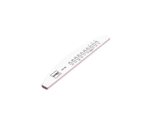 Luma Пилка для манікюра сіра, товста "Напівмісяць" 100х180