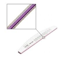 Luma Пилка для манікюра сіра, товста "Напівмісяць" 100х100