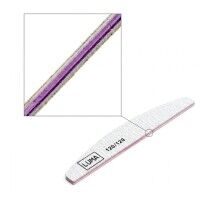 Luma Пилка для манікюра сіра, товста "Напівмісяць" 120х120