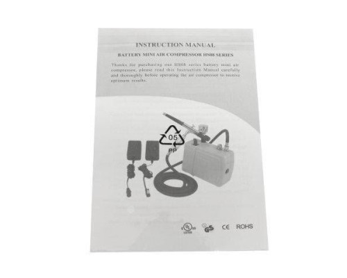 Аерограф Mini Air Compressor HS08 для розпису по тілу, манюкюрних робіт