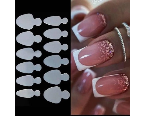 Молд силіконовий для френчу (для верхніх форм) 12шт/лист