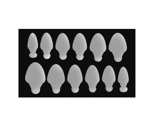 Молд силіконовий для френчу (для верхніх форм) 12шт/лист