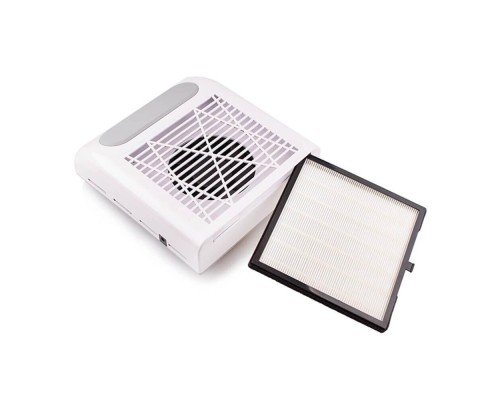 Витяжка для манікюру 858-8 з НЕРА-фільтром 80W (біла)