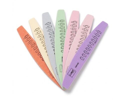 Luma Пилка для манікюра кольорова, товста  "Напівмісяць" 80х100#