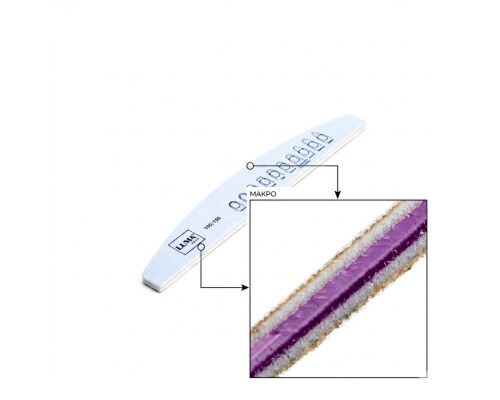 Luma Пилка для манікюра кольорова, товста  "Напівмісяць" 100х150#